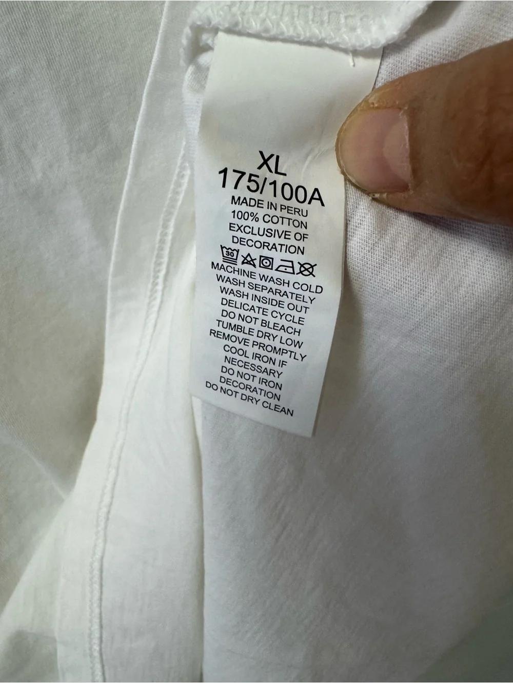 kate spade white tee with rainbow trim